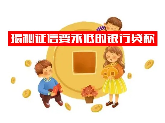揭秘征信要求低的银行贷款