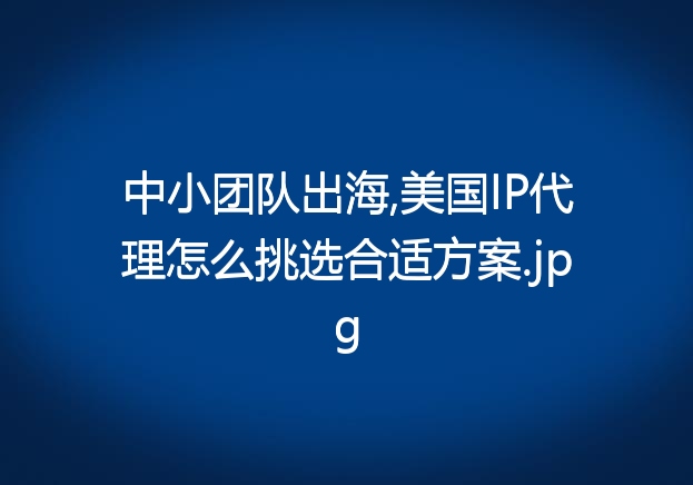 中小团队出海,美国IP代理怎么挑选合适方案