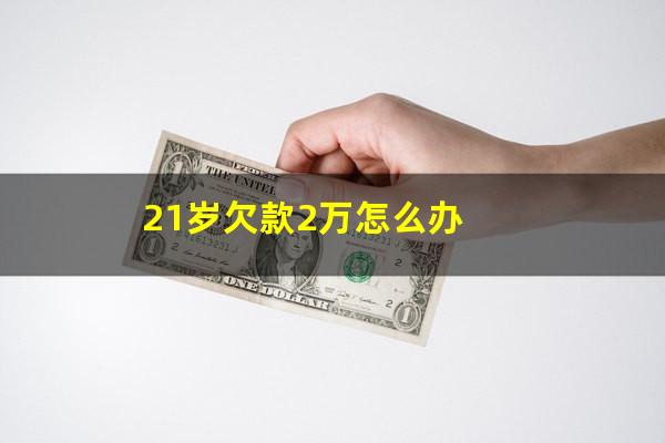 21岁欠款2万怎么办