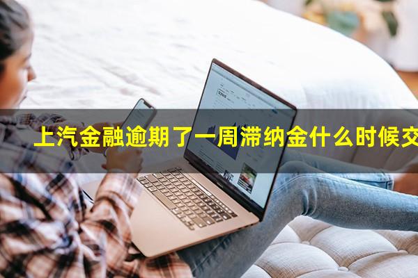上汽金融逾期了一周滞纳金什么时候交