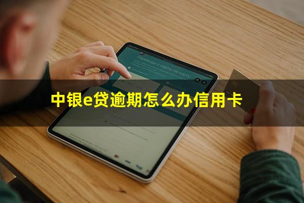 中银e贷逾期怎么办信用卡