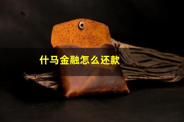 什马金融怎么还款