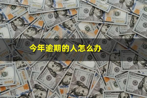 今年逾期的人怎么办