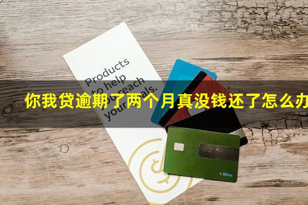 你我贷逾期了两个月真没钱还了怎么办