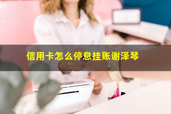 信用卡怎么停息挂账 有固定工作?信用卡怎么停息挂账谢泽琴?