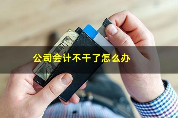 公司会计不干了怎么办