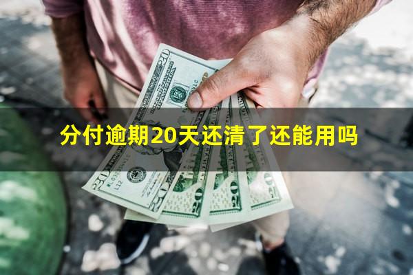分付逾期20天还清了还能用吗