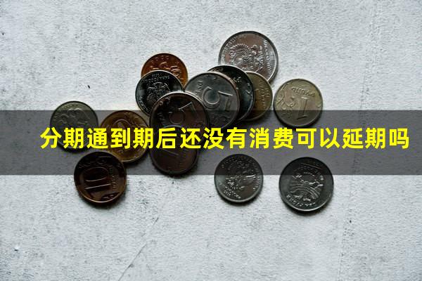 分期通到期后还没有消费可以延期吗