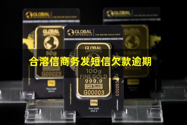 合溶信商务发短信欠款逾期