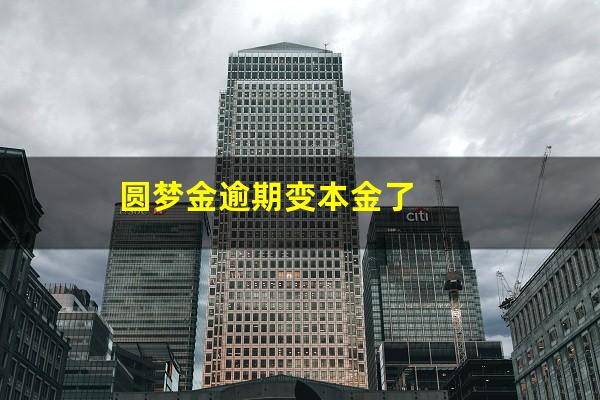 圆梦金逾期变本金了