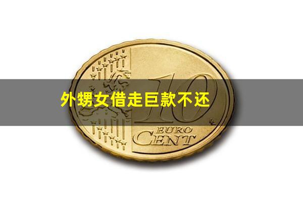 外甥女借走巨款不还