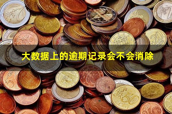 大数据上的逾期记录会不会消除
