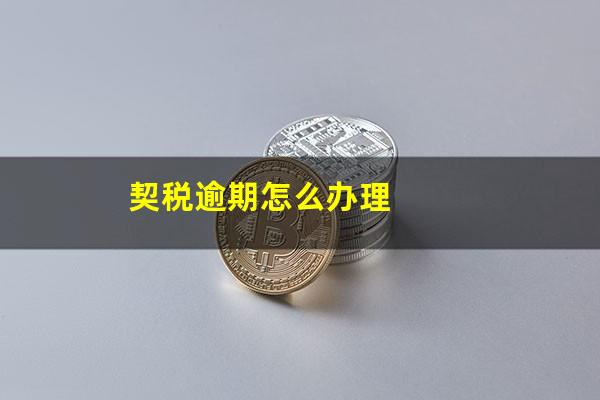契税逾期怎么办理