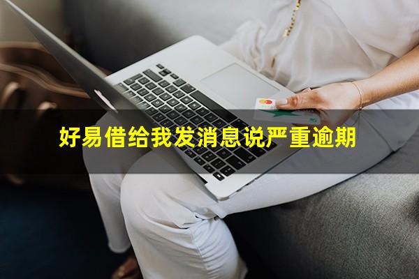 好易借给我发消息说严重逾期