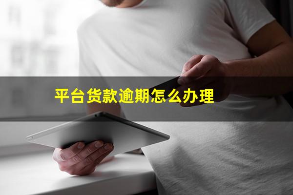 平台货款逾期怎么办理
