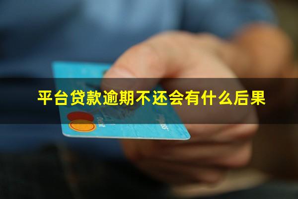 平台贷款逾期不还会有什么后果