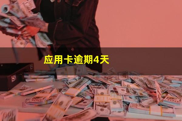 应用卡逾期4天