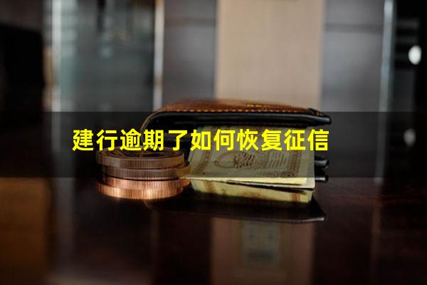 建行逾期了如何恢复征信