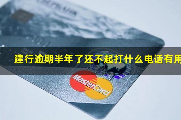 建行逾期半年了还不起打什么电话有用