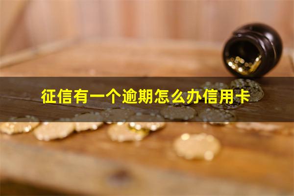 征信有一个逾期怎么办信用卡