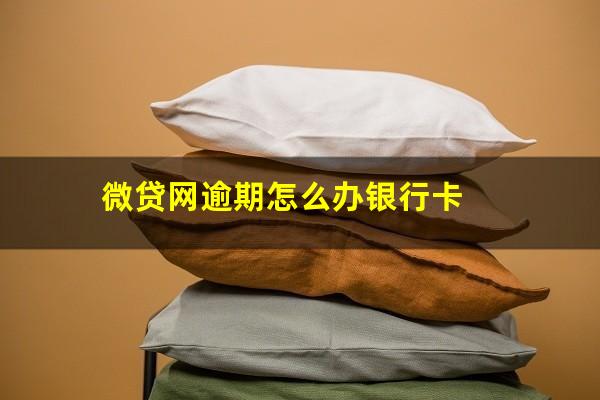 微贷网逾期怎么办银行卡