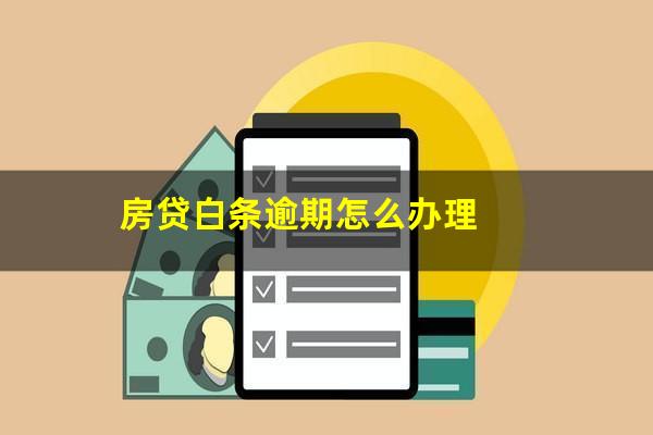 房贷白条逾期怎么办理