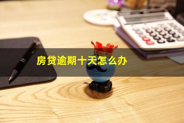 房贷逾期十天怎么办