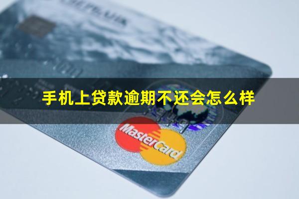 手机上贷款逾期不还会怎么样