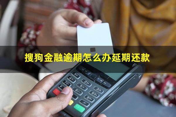搜狗金融逾期怎么办延期还款