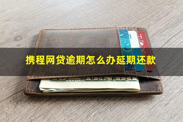 携程网贷逾期怎么办延期还款