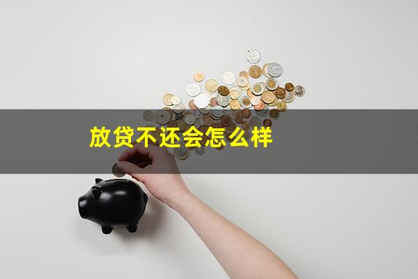 放贷不还会怎么样