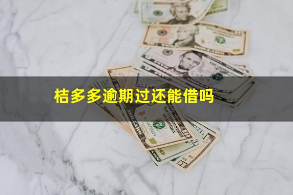 桔多多逾期过还能借吗
