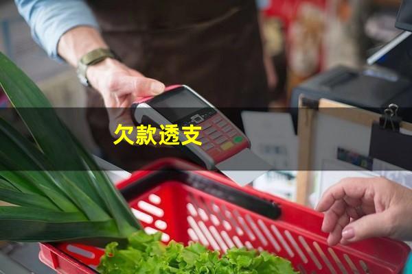 欠款透支