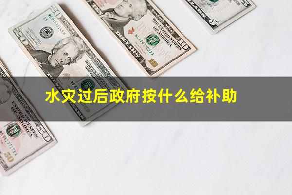水灾过后政府按什么给补助