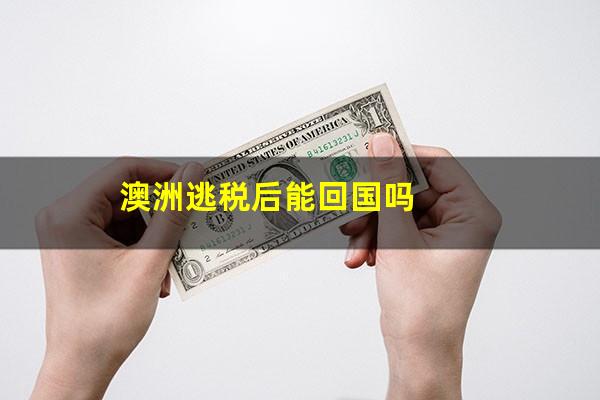 澳洲逃税后能回国吗