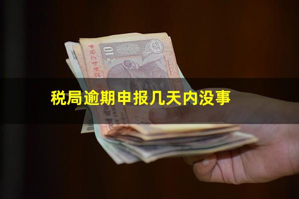 税局逾期申报几天内没事