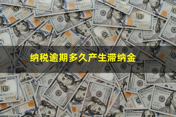 纳税逾期多久产生滞纳金