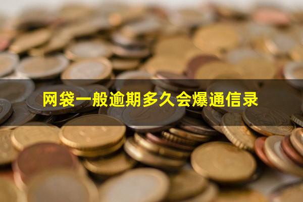 网袋一般逾期多久会爆通信录