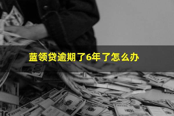 蓝领贷逾期了6年了怎么办