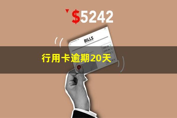 行用卡逾期20天