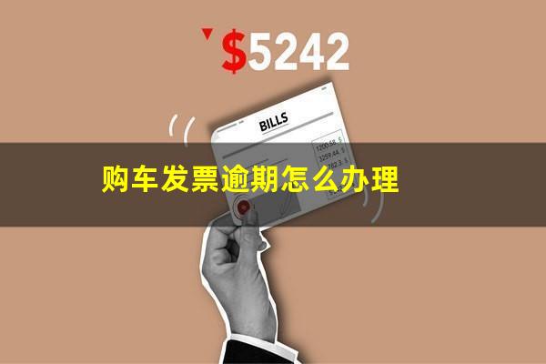 购车发票逾期怎么办理