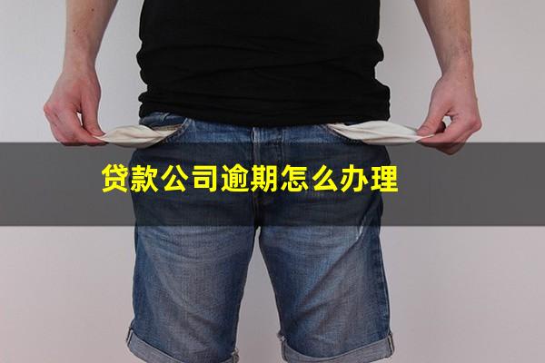 贷款公司逾期怎么办理