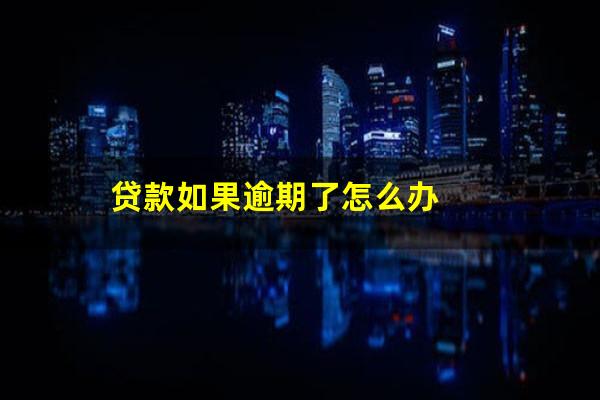 贷款如果逾期了怎么办
