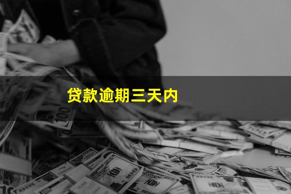 贷款逾期三天内