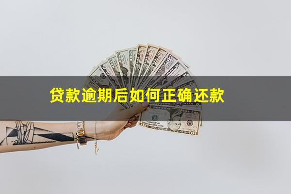 贷款逾期后如何正确还款