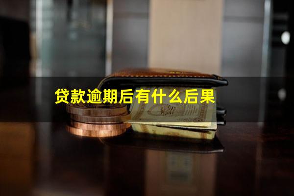 贷款逾期后有什么后果