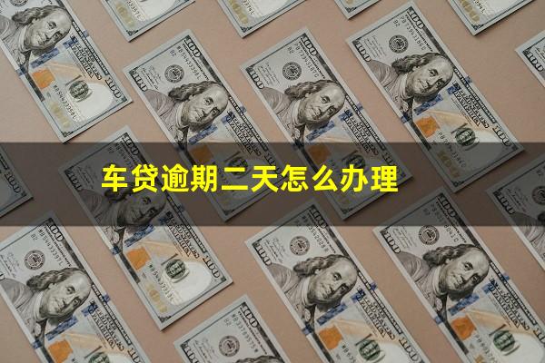 车贷逾期二天怎么办理