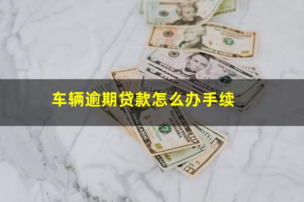 车辆逾期贷款怎么办手续