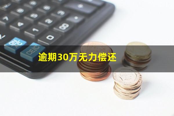 逾期30万无力偿还
