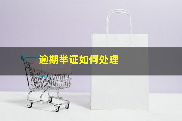 逾期举证如何处理